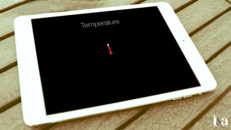iPad bị nhiệt độ cao