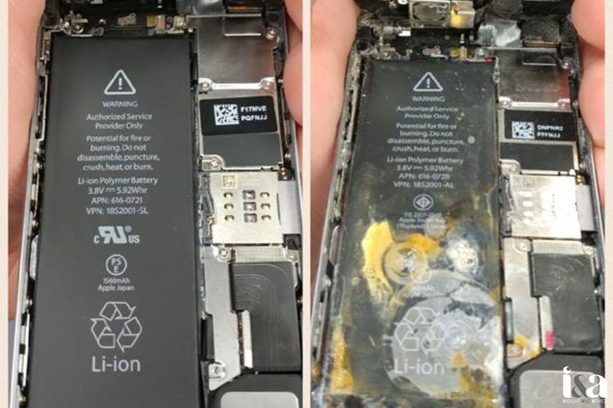 Main iPhone bị oxi hoá khi không xử lý nước kịp thời