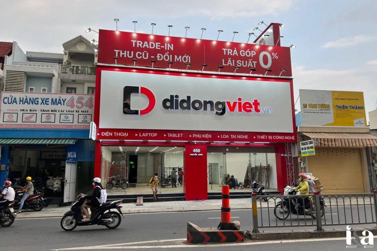Mặt tiền shop Di Động Việt
