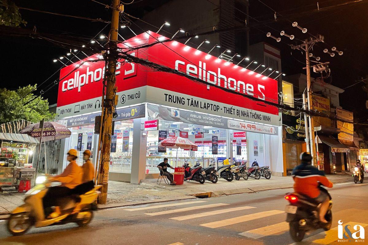 Mặt tiền cửa hàng Cellphone S