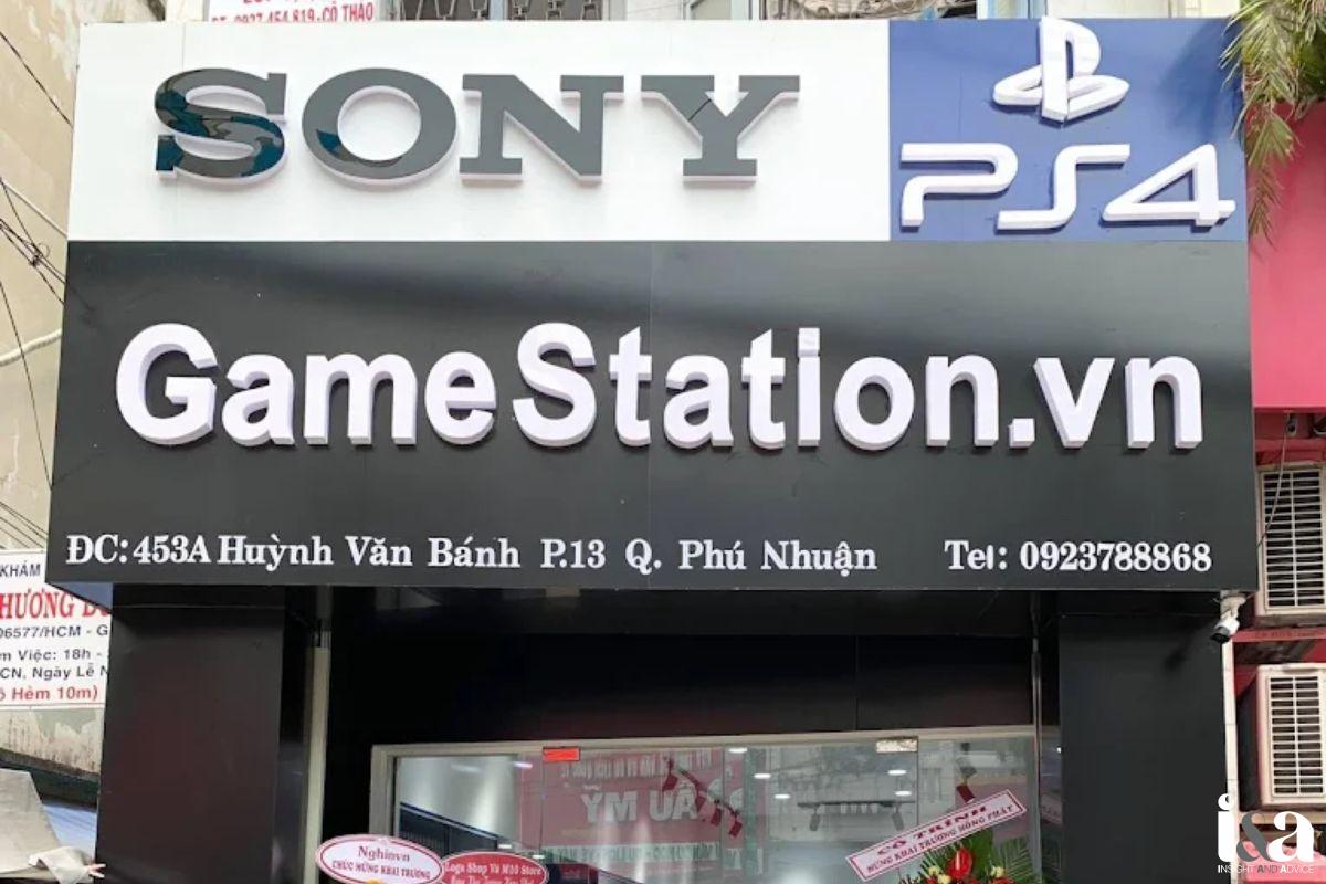 Bảng hiệu của Game Station