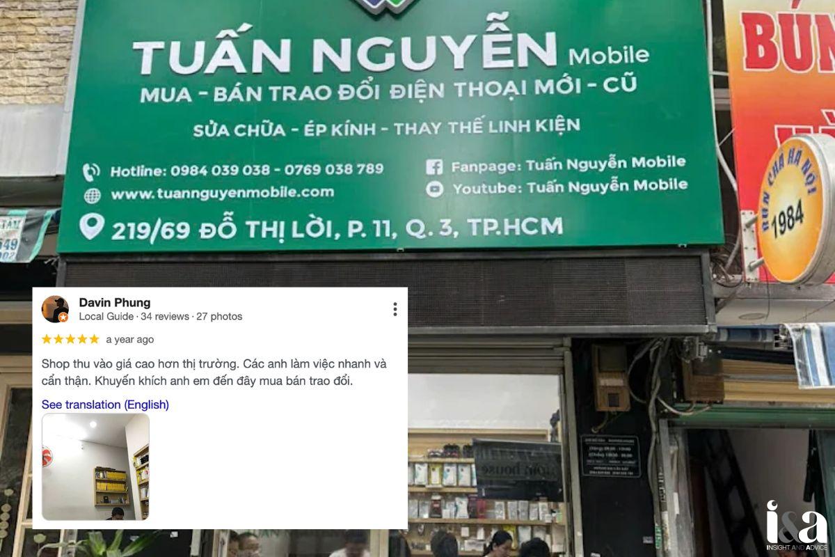 Review về shop Tuấn Nguyễn Mobile