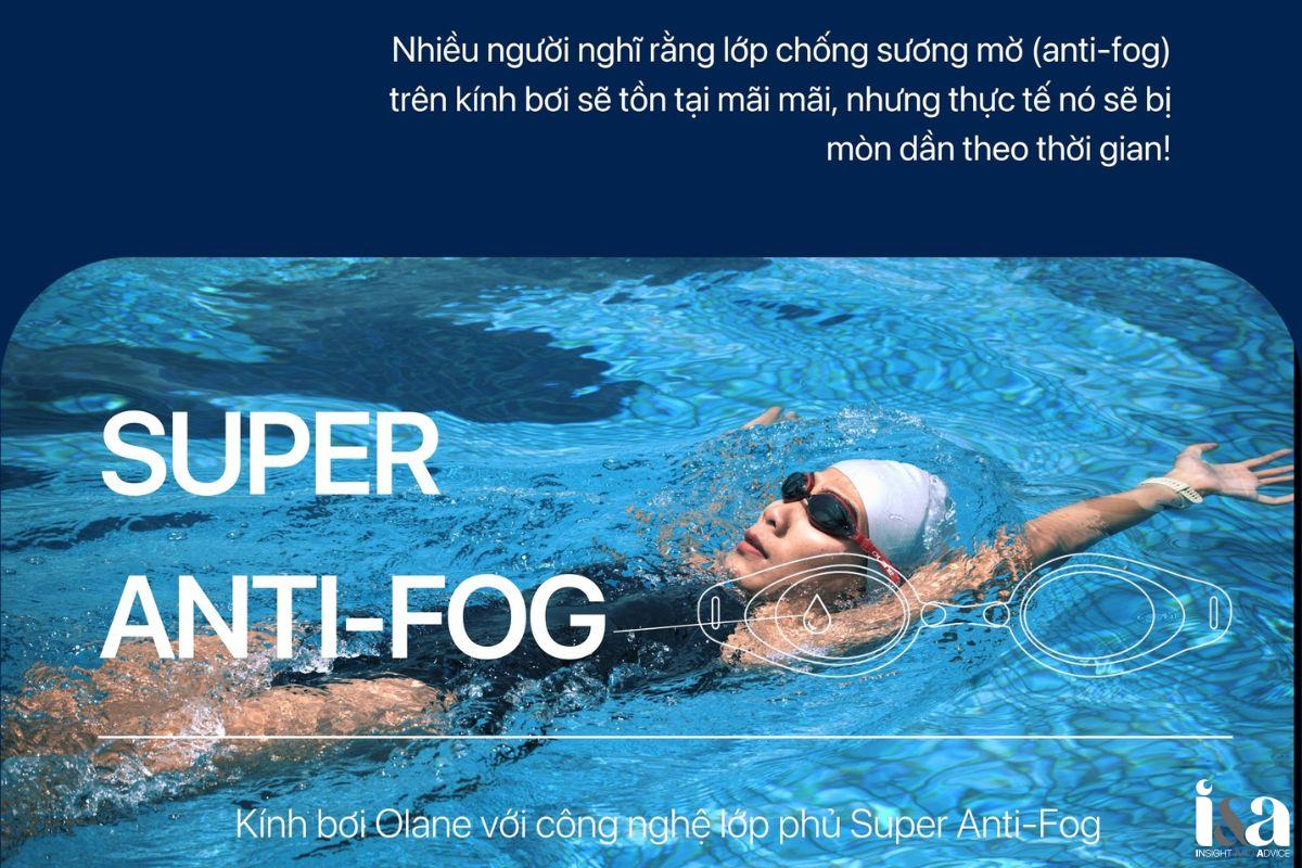kính bơi anti fog chính hãng 