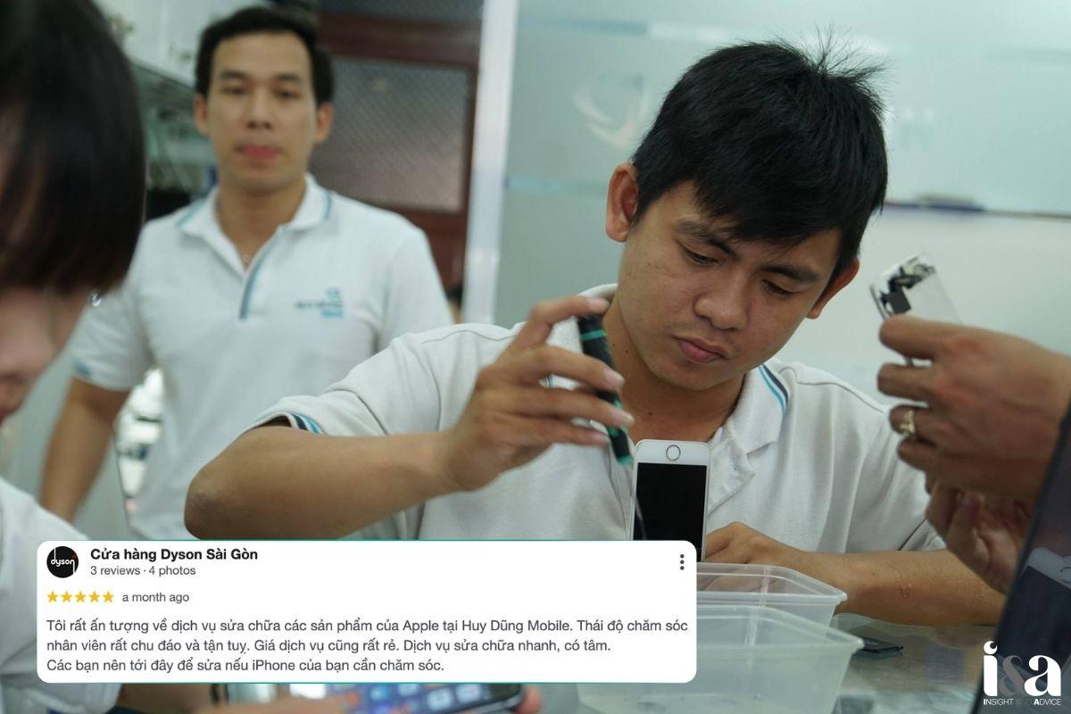 Review của khách hàng về Huy Dũng Mobile
