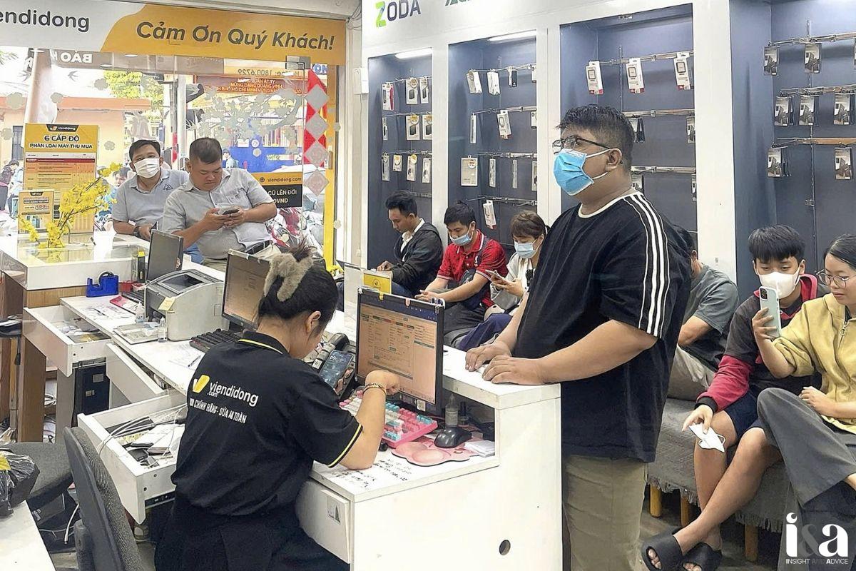 cửa hàng Viện di động được khách hàng tin tưởng ghé qua