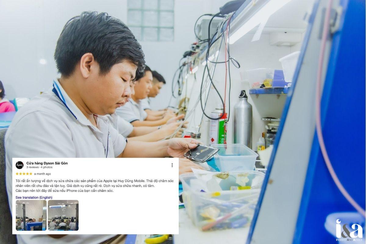 Review của khách hàng về Huy Dũng Mobile