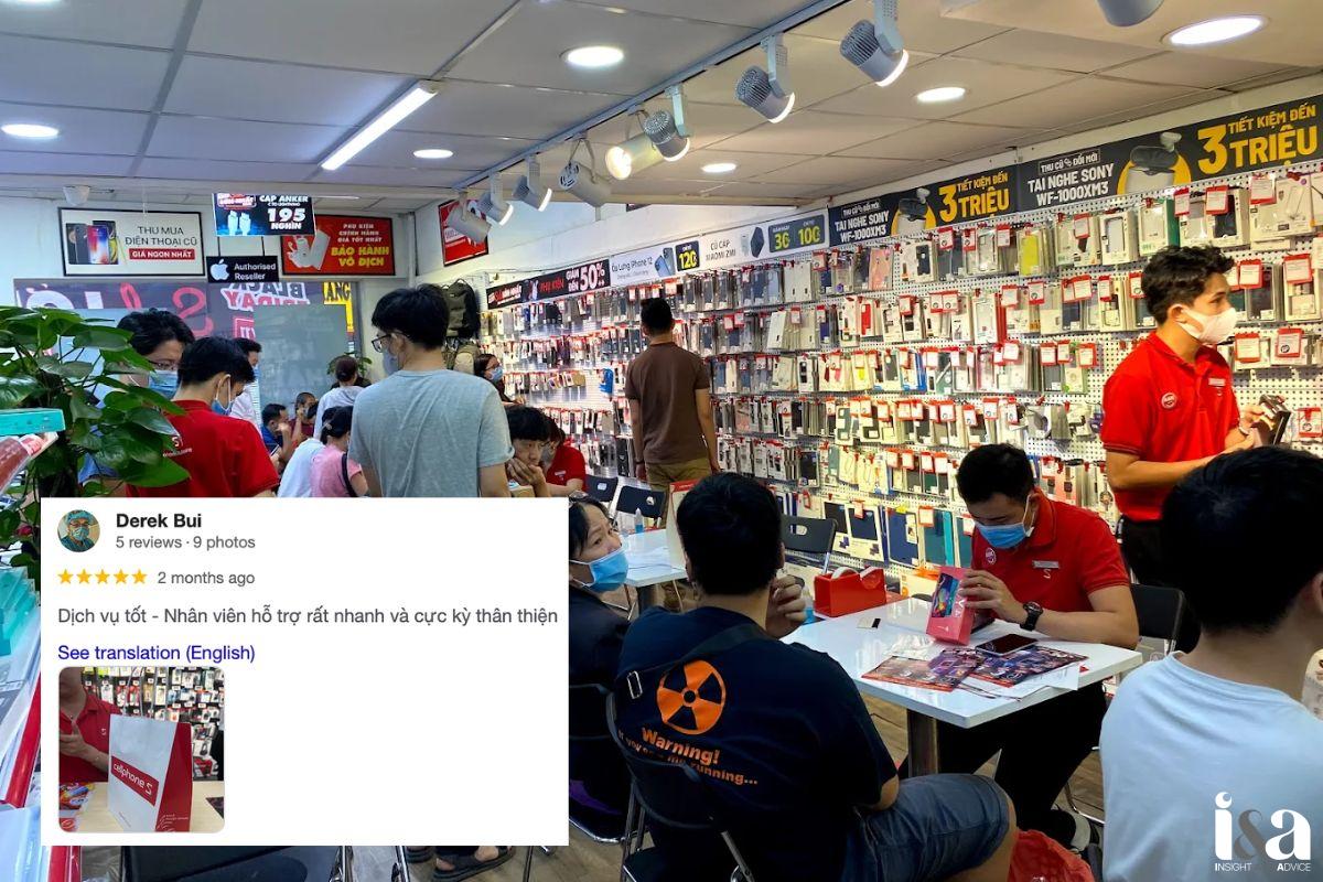 Review của khách hàng về CellphoneS
