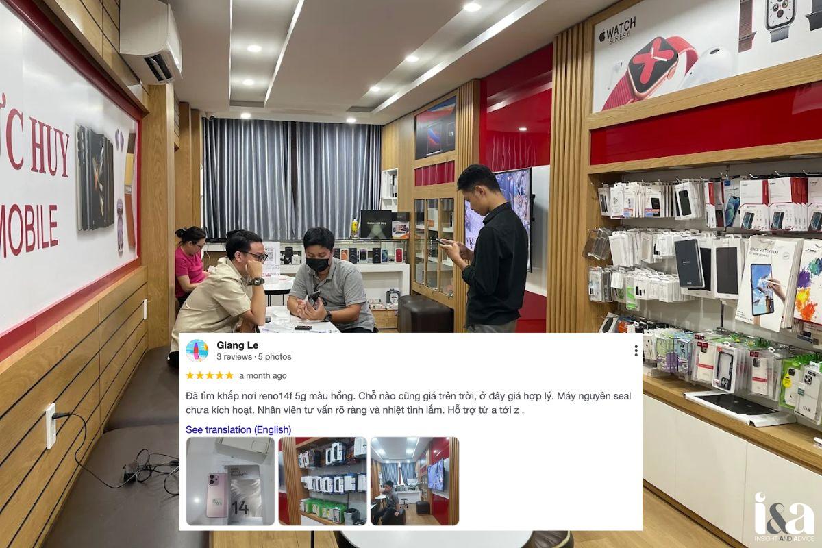 Review của khách hàng về Đức Huy Mobile