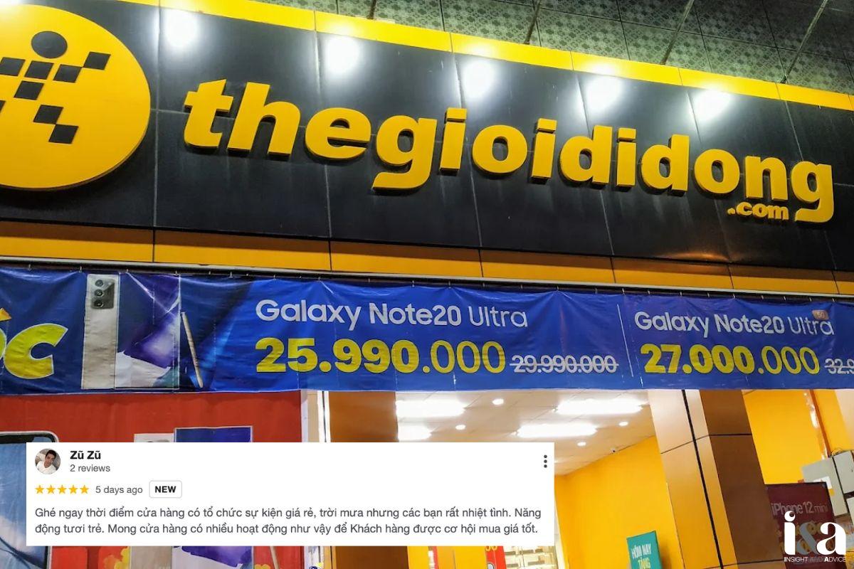 Review của khách hàng về Thế Giới Di Động