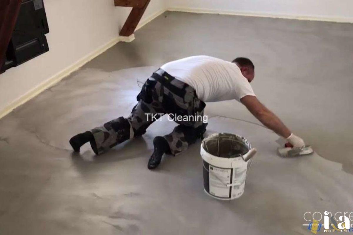 TKT Company thi công nền sàn microcement