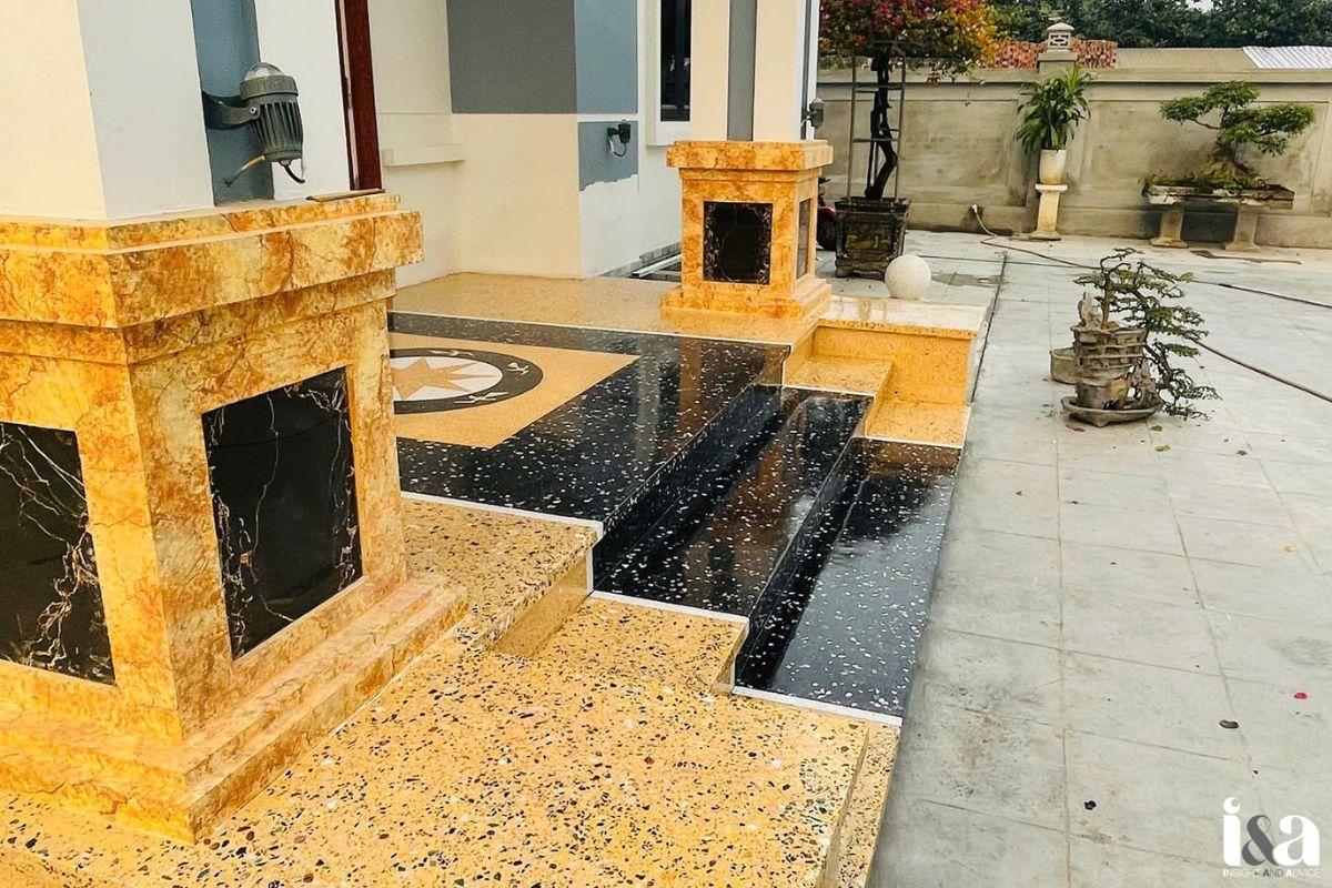 bậc tam cấp đá mài Vĩnh Thái