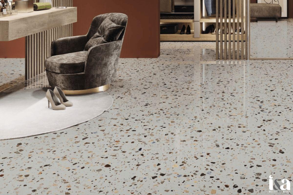 Sàn đá mài terrazzo