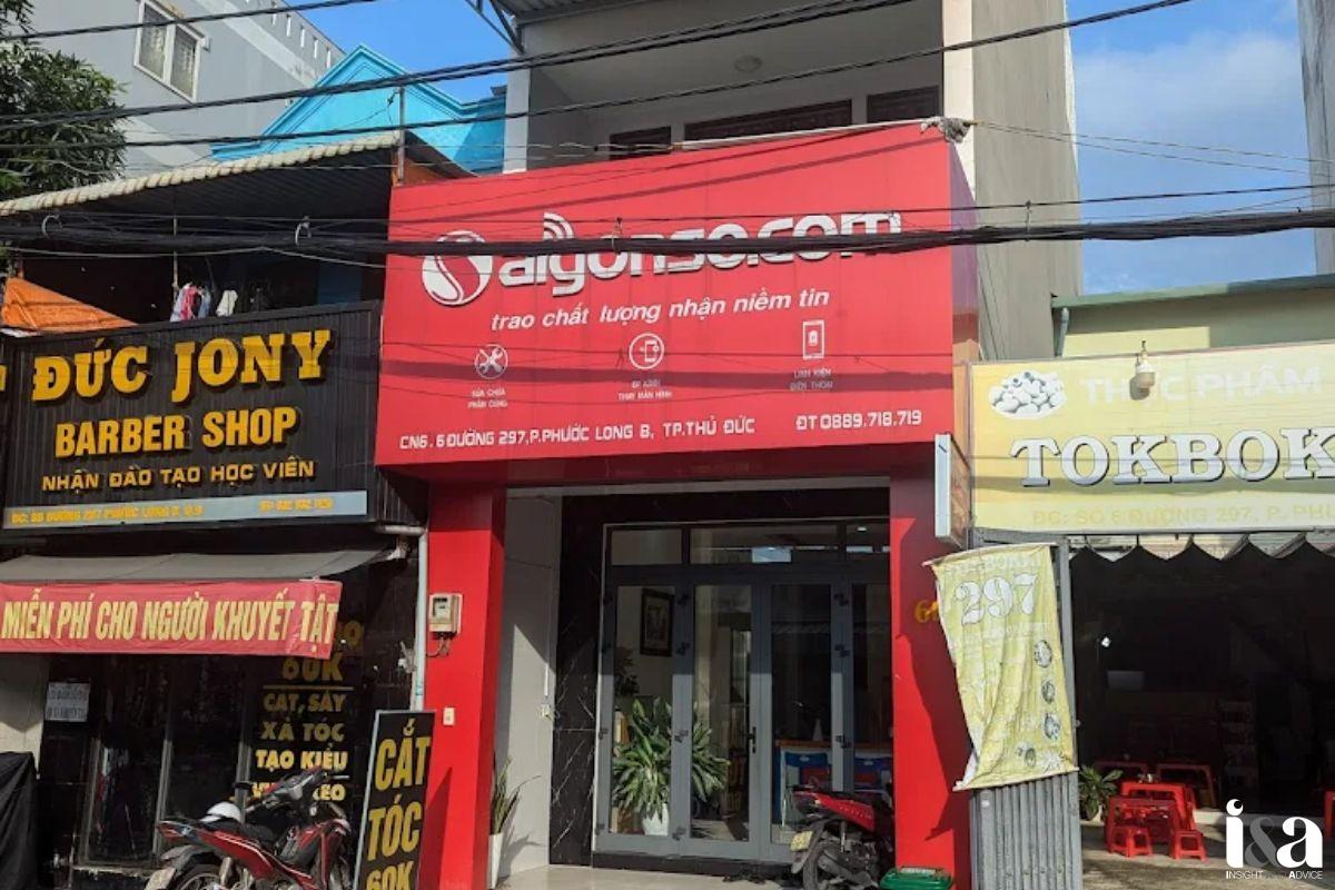 mặt tiền cửa hàng Sài Gòn Số