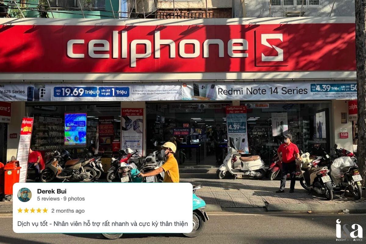 Khách hàng review về CellphoneS