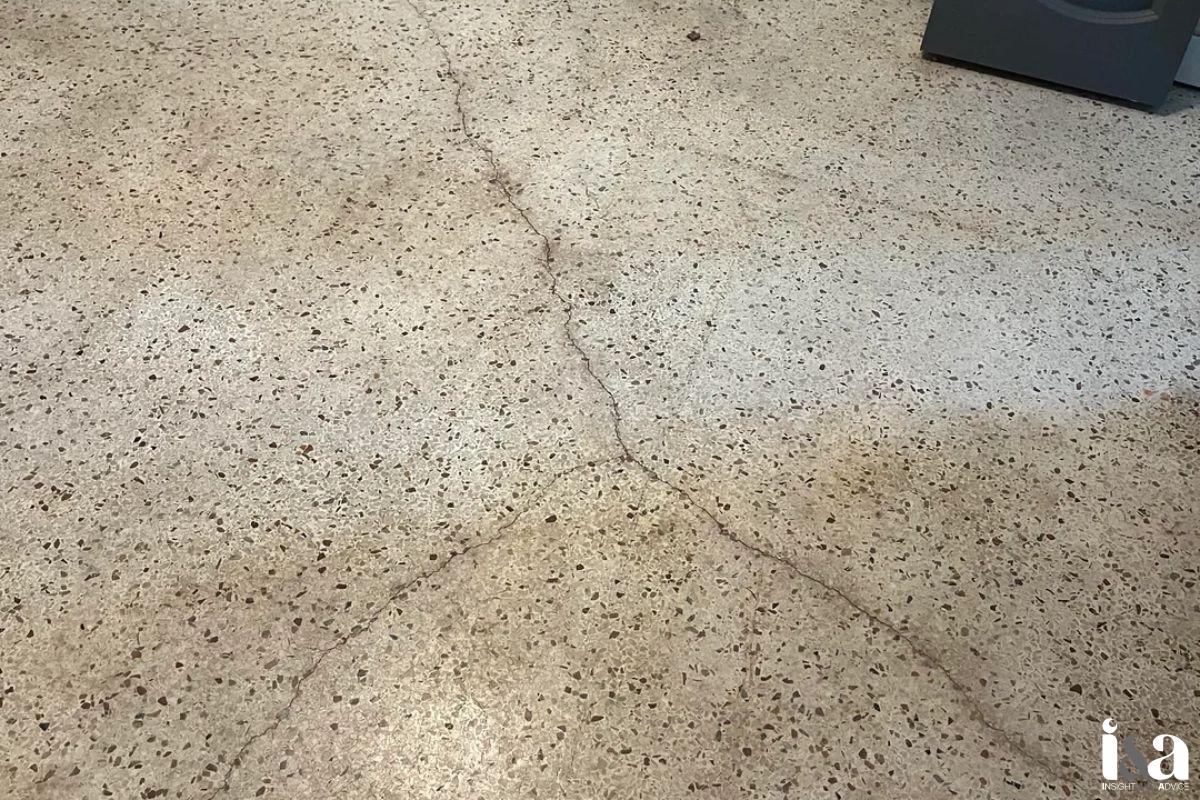 sàn Terrazzo bị nứt