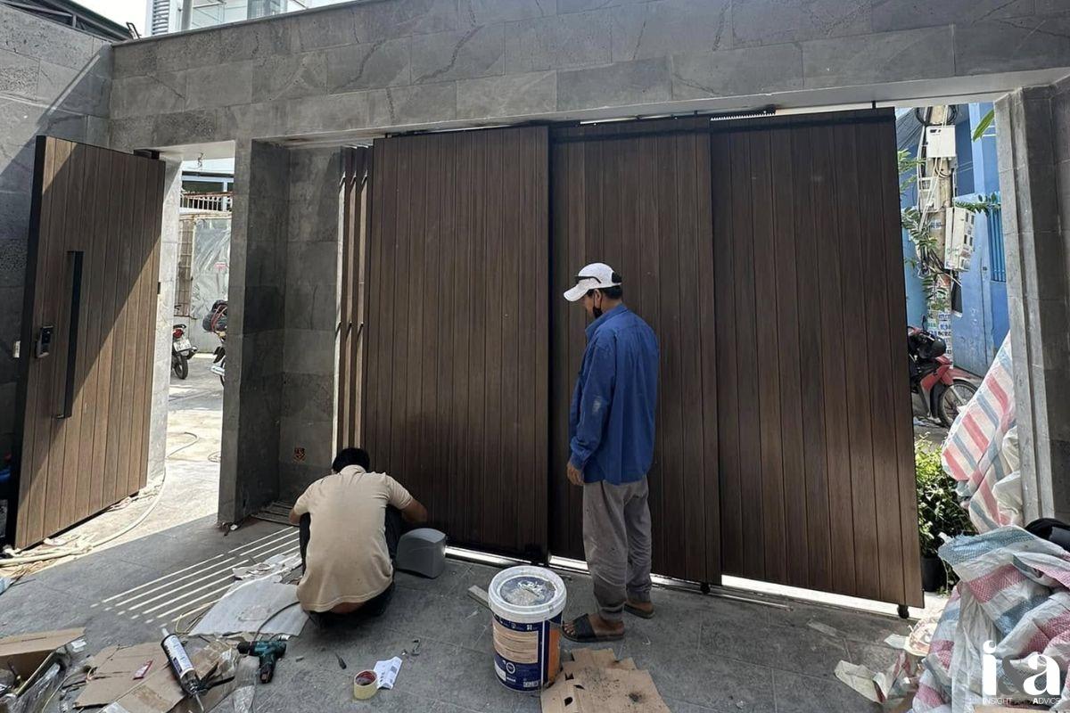 Tâm Gỗ thi công cửa cổng