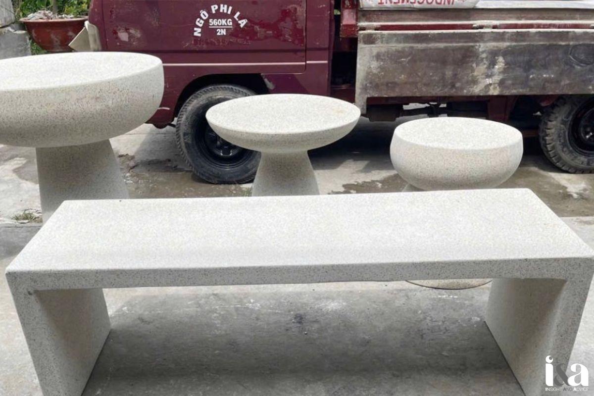 bàn ghế đá của Furnio