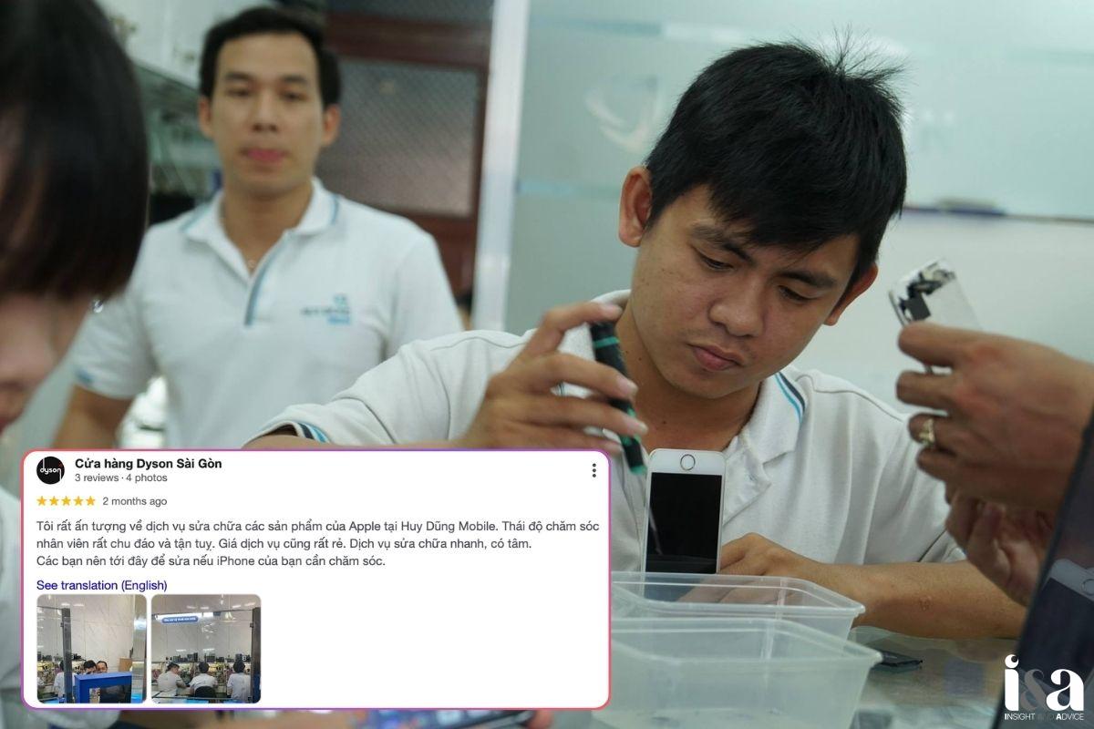 Review của khách hàng về Huy Dũng Mobile