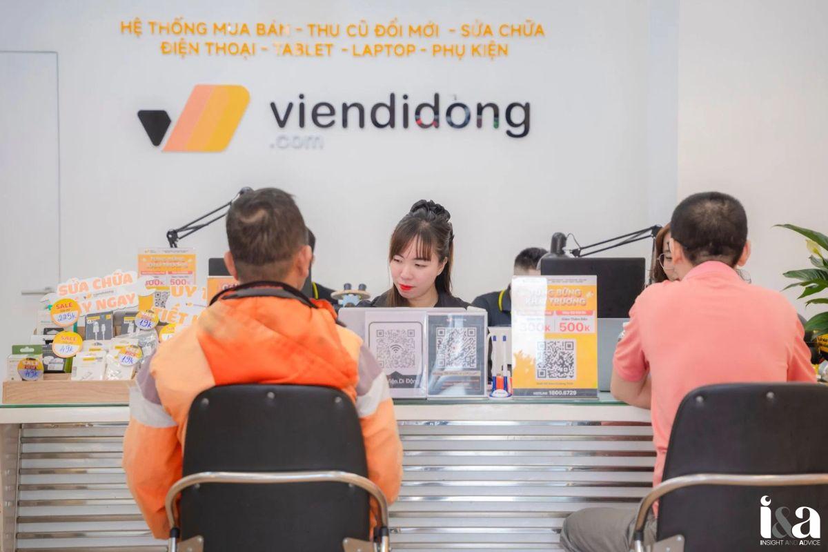 quầy tư vấn của Viện Di Động