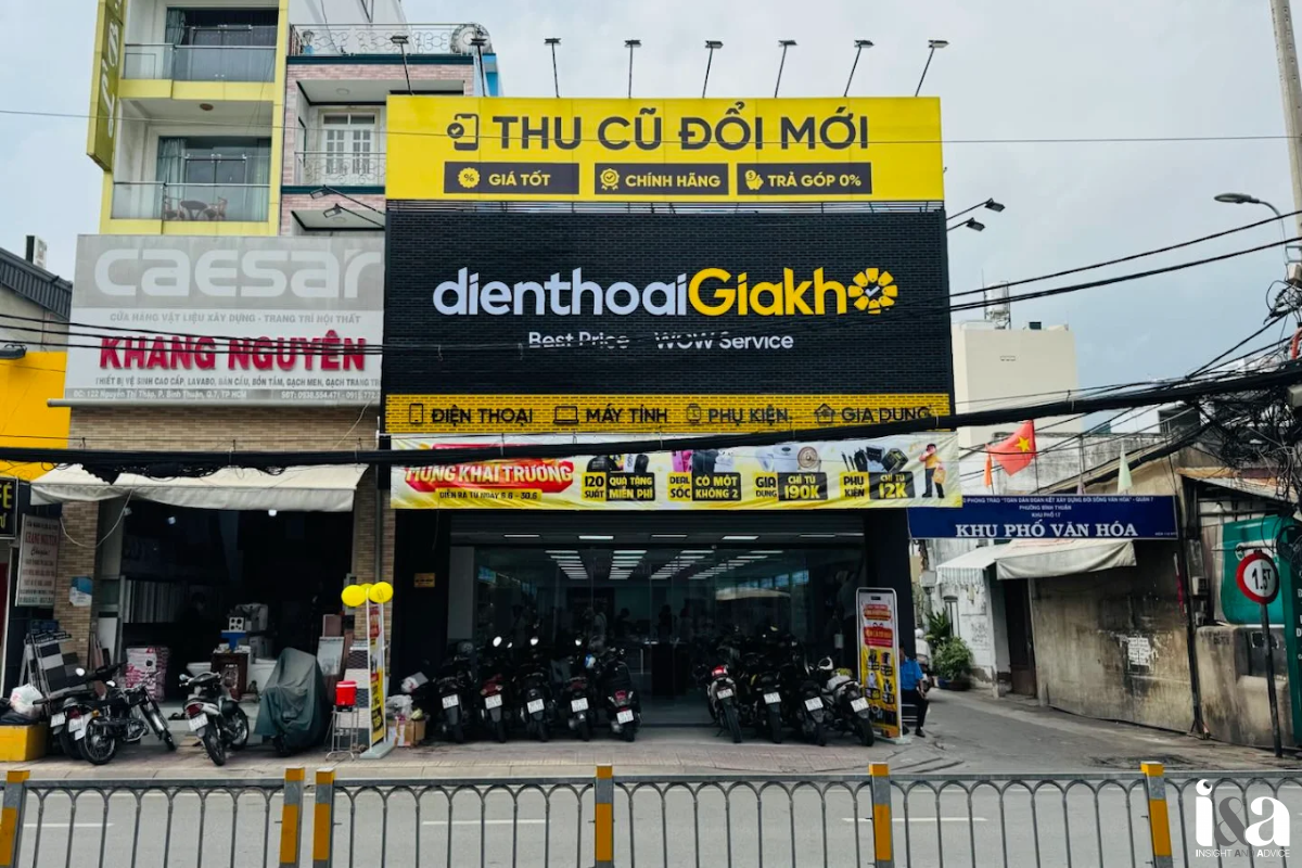 mặt tiền của shop Điện Thoại Giá Kho
