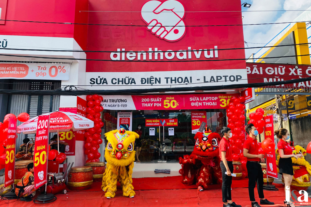 mặt tiền Điện Thoại Vui vừa khai trương