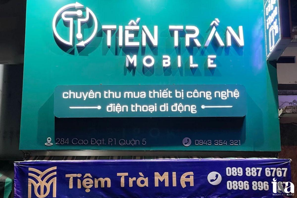 bảng hiệu cửa hàng Tiến Trần Mobile