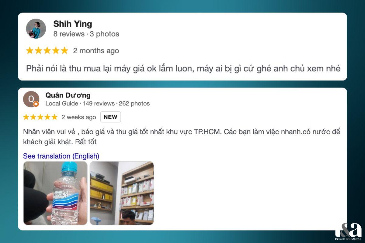 Review của khách hàng về Tuấn Nguyễn Mobile
