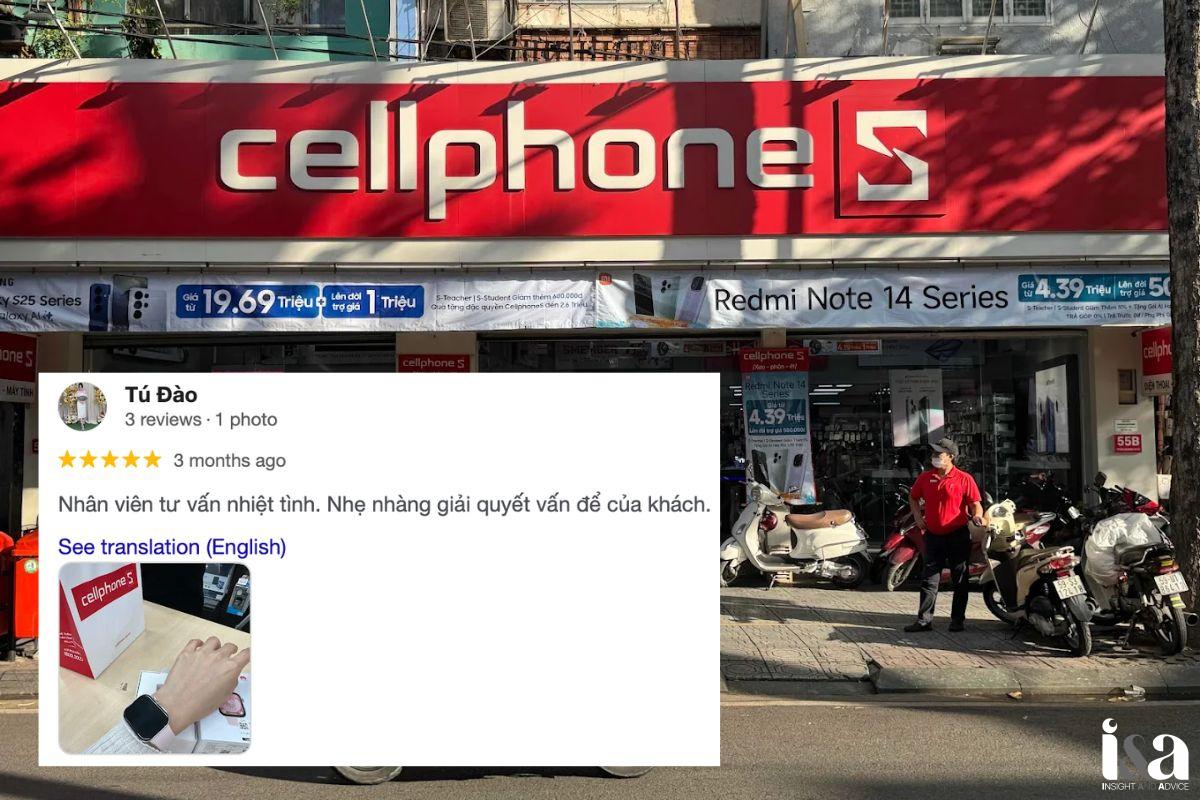 Review của khách hàng về CellphoneS