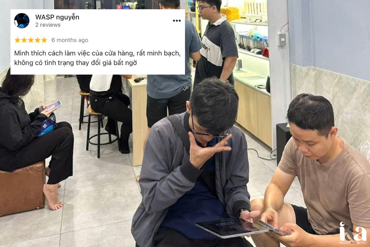 Review của khách hàng về Tiến Trần Mobile