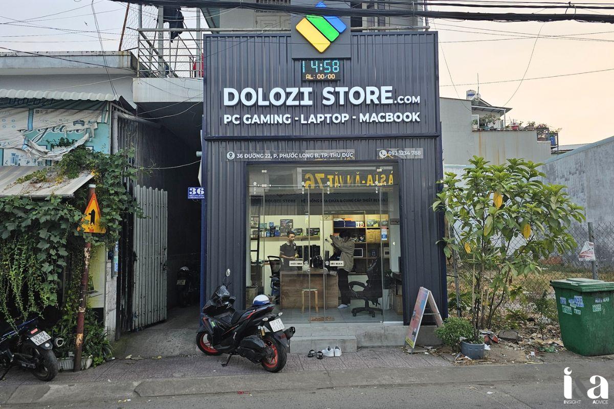 góc trực diện cửa hàng Dolozi Store