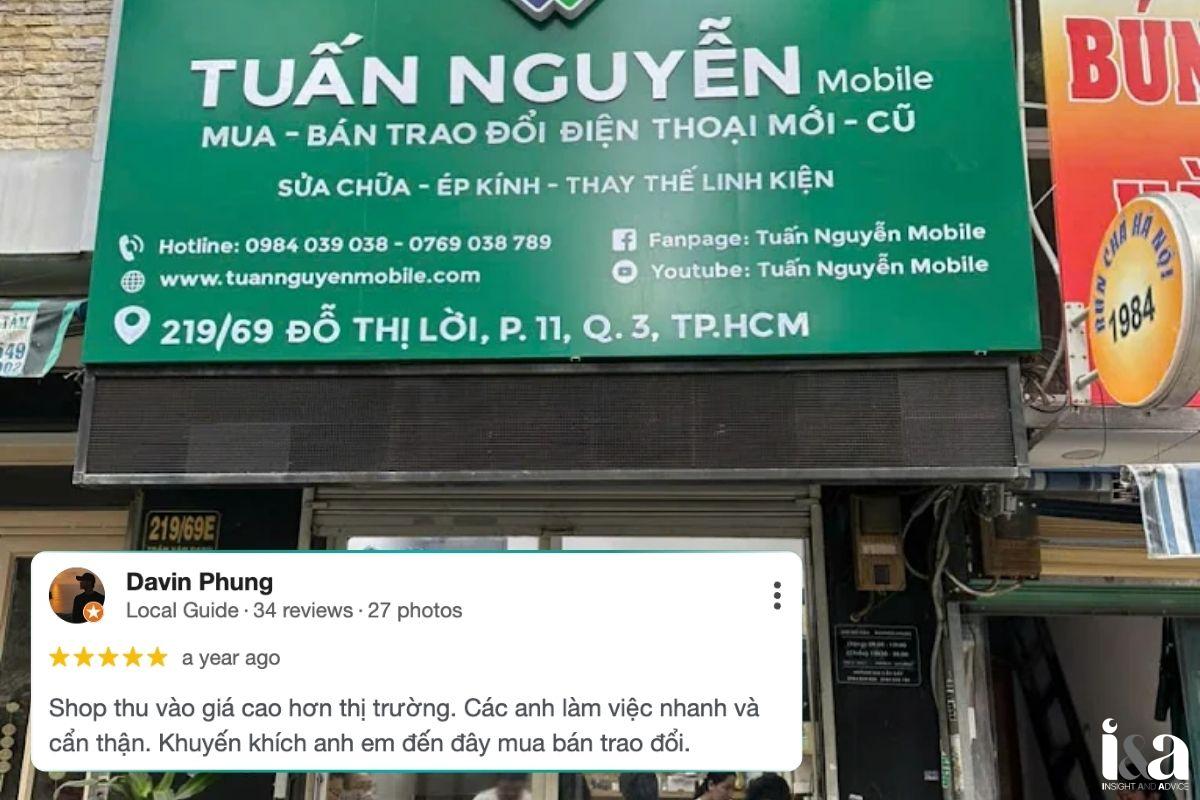 Mặt tiền shop Tuấn Nguyễn Mobile