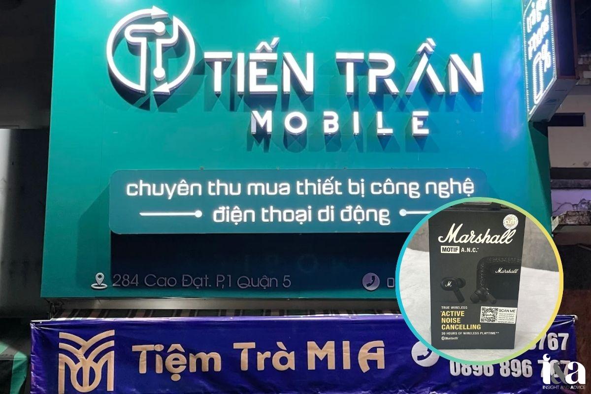 bảng hiệu shop Tiến Trần Mobile