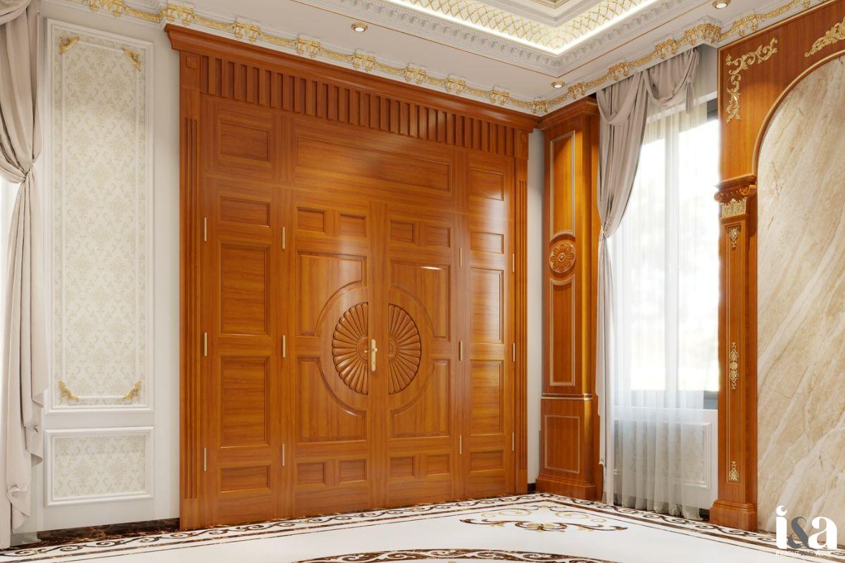 cửa gỗ tân cổ điển Dũng Cường Thịnh