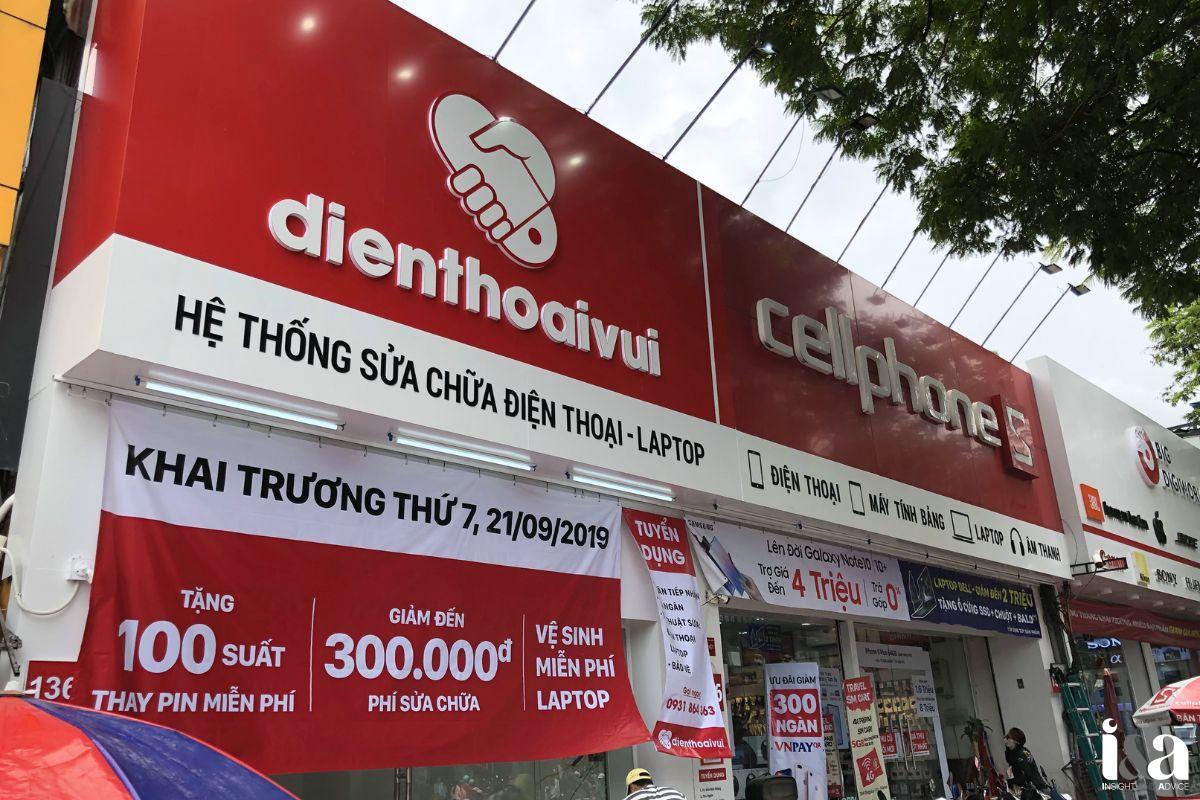 góc nhìn mặt tiền Điện Thoại Vui
