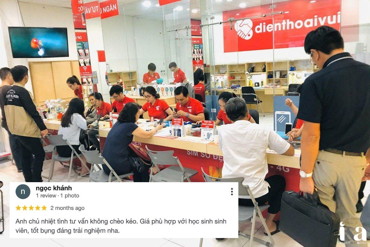 Khách hàng review về Điện Thoại Vui