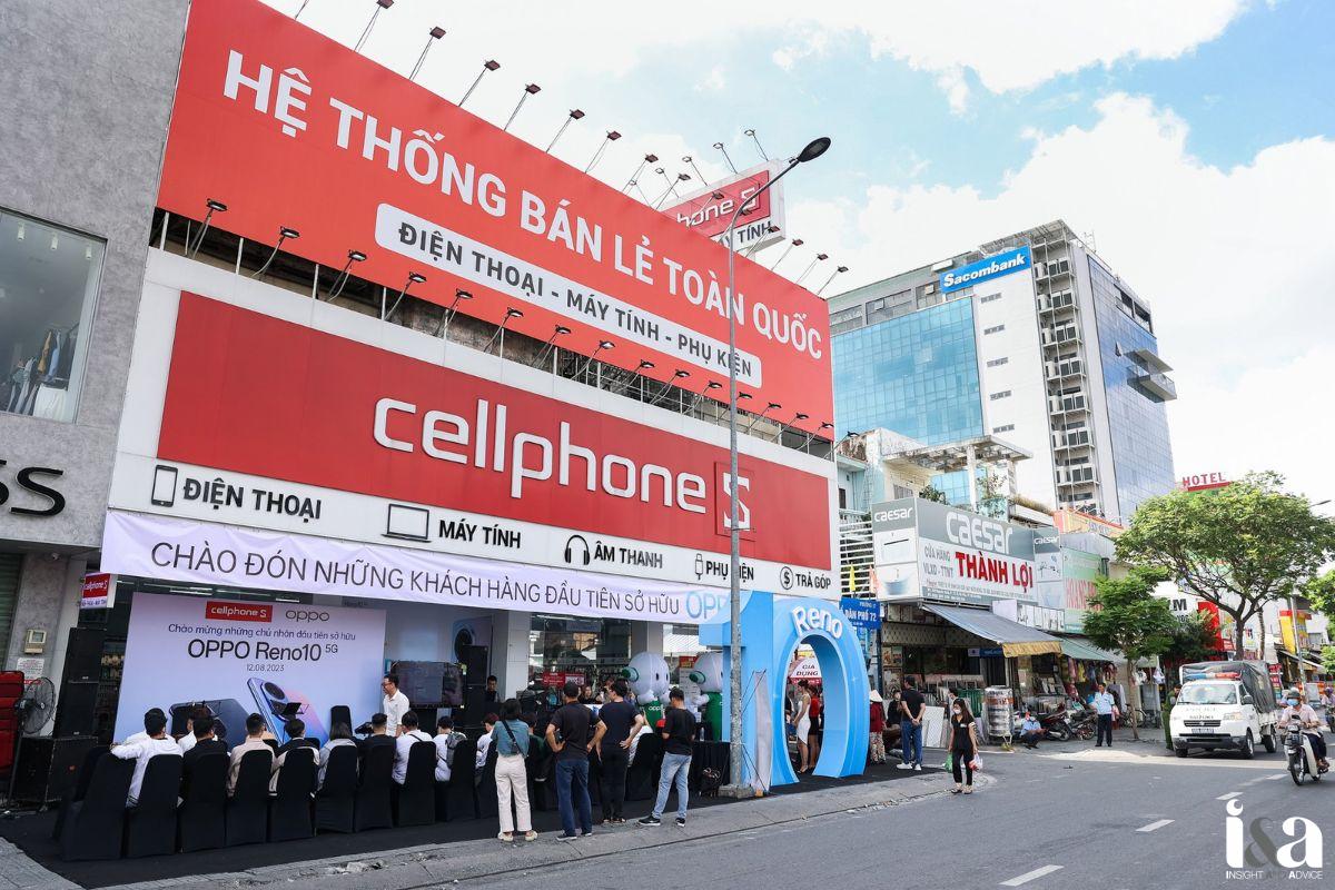 Mặt tiền cửa hàng CellphoneS