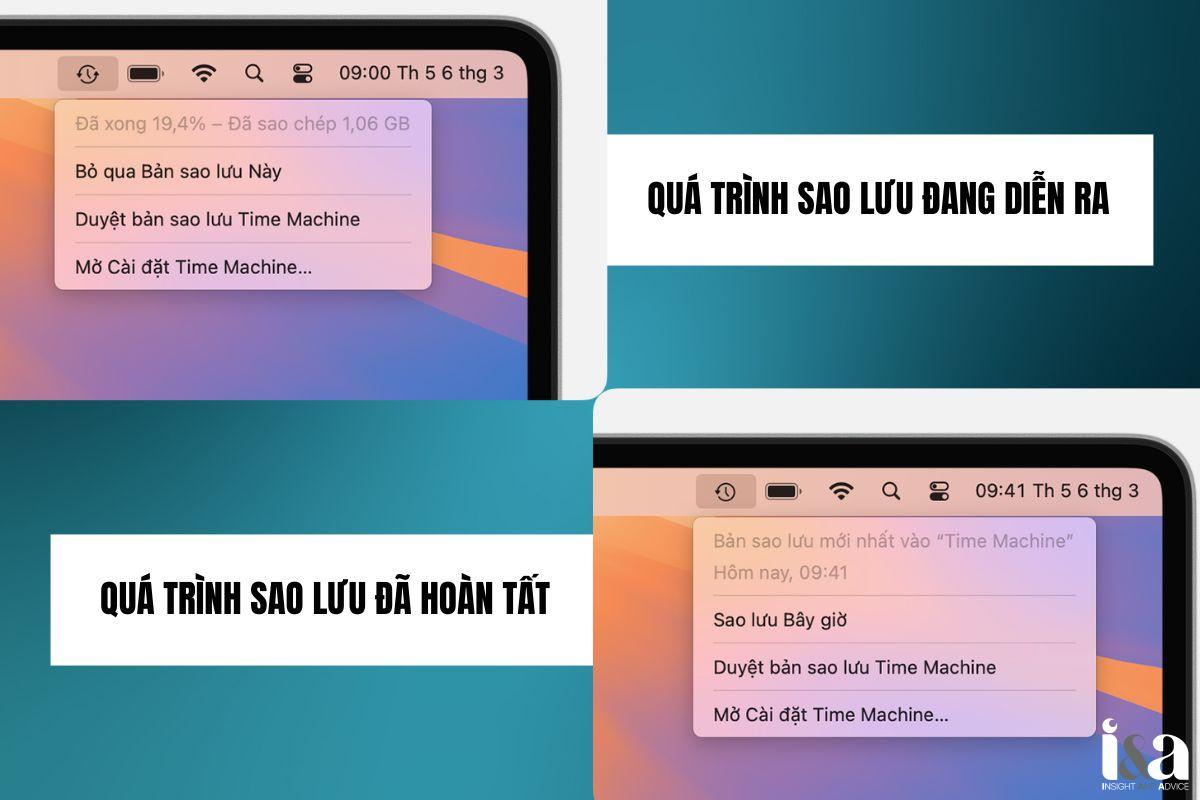 Sao lưu qua Time Machine