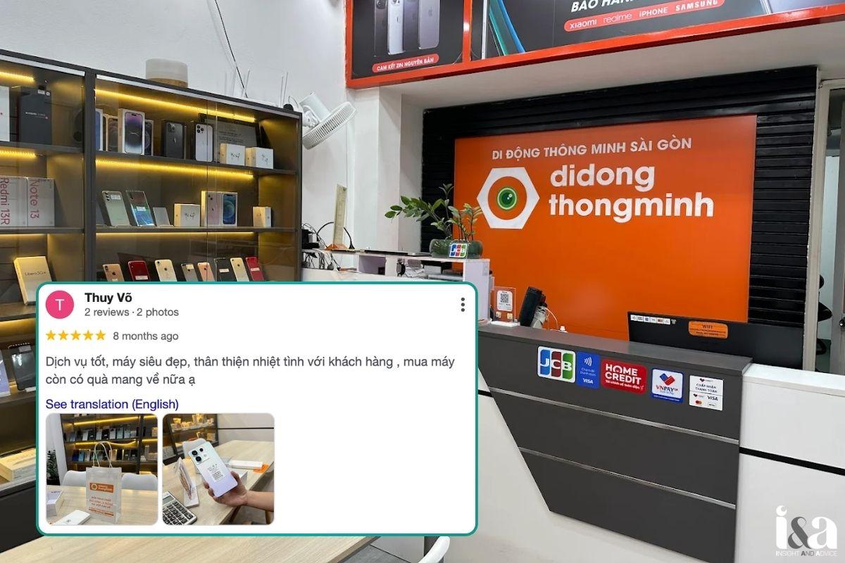 Khách hàng review về Di Động Thông Minh
