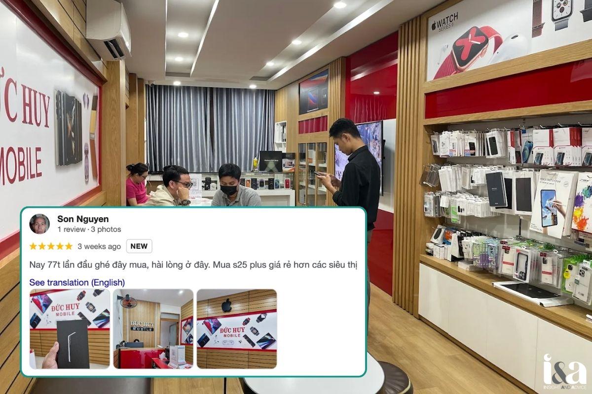 Khách hàng review về Đức Huy Mobile