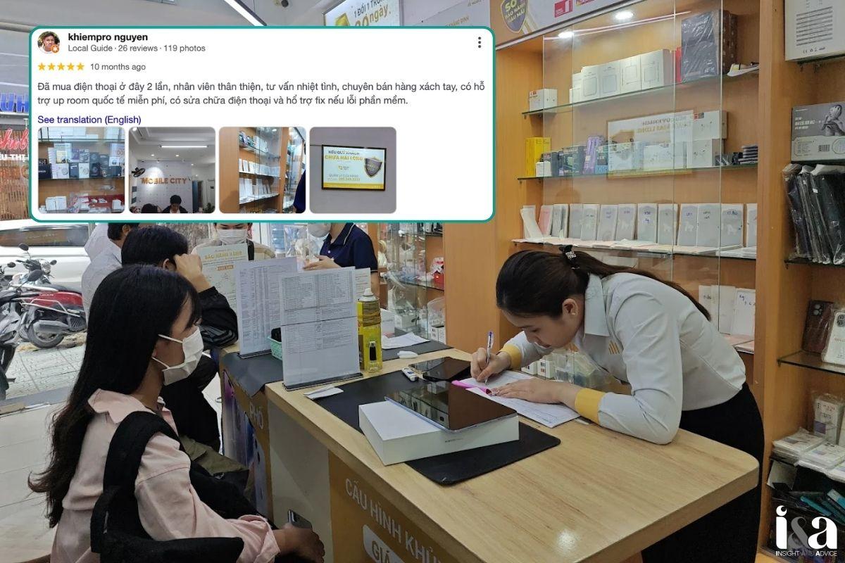 Khách hàng review về Mobile City