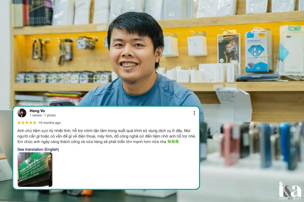 Khách hàng review về shop Tuấn Nguyễn Mobile