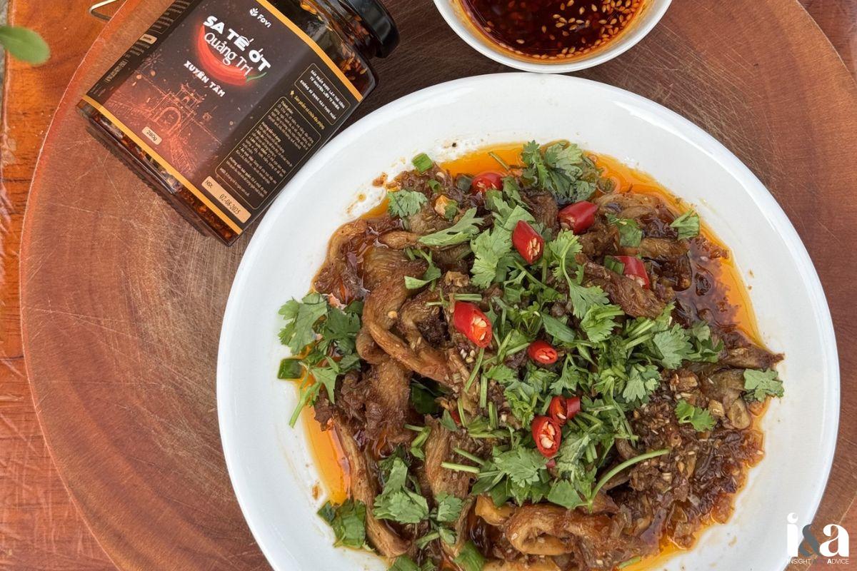 Món nấm bào ngư xào sate ớt Fovi