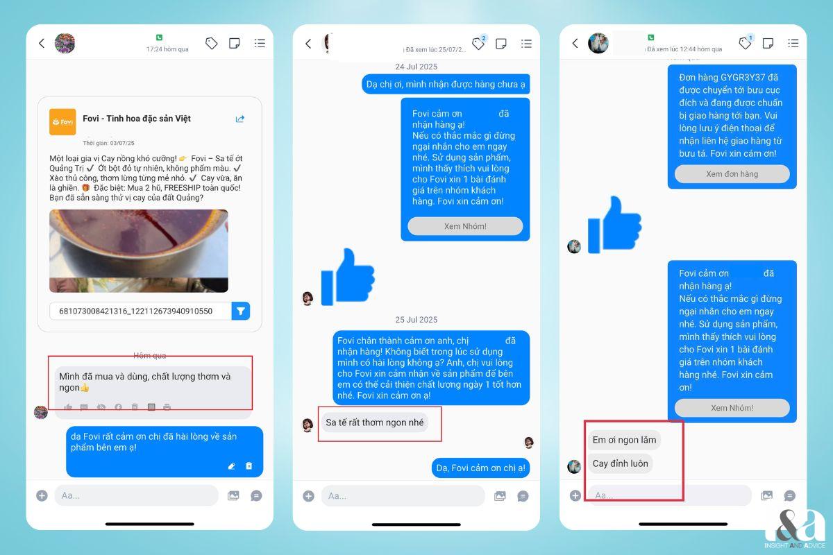 Feedback khách hàng về Fovi