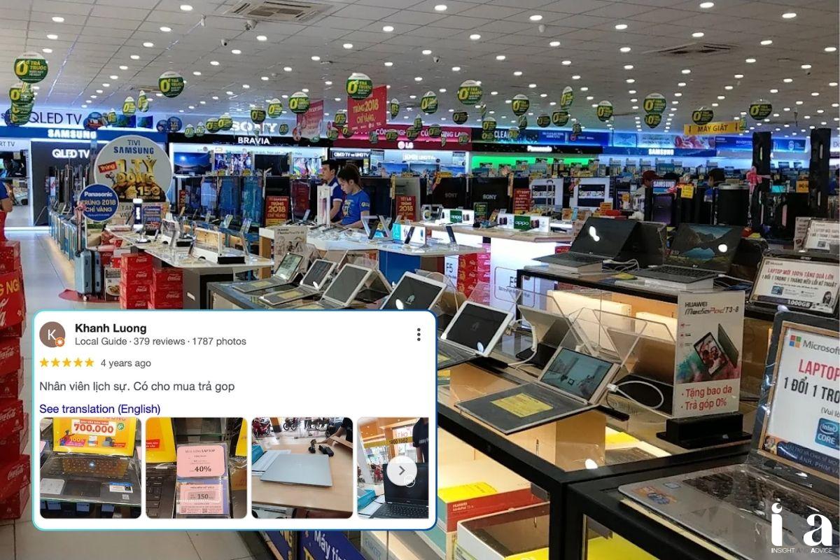 Ảnh shop Điện máy Xanh và review