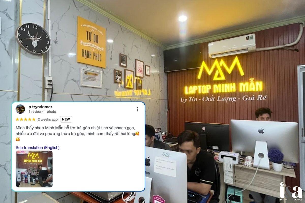 Ảnh shop Laptop Minh Mẫn và review