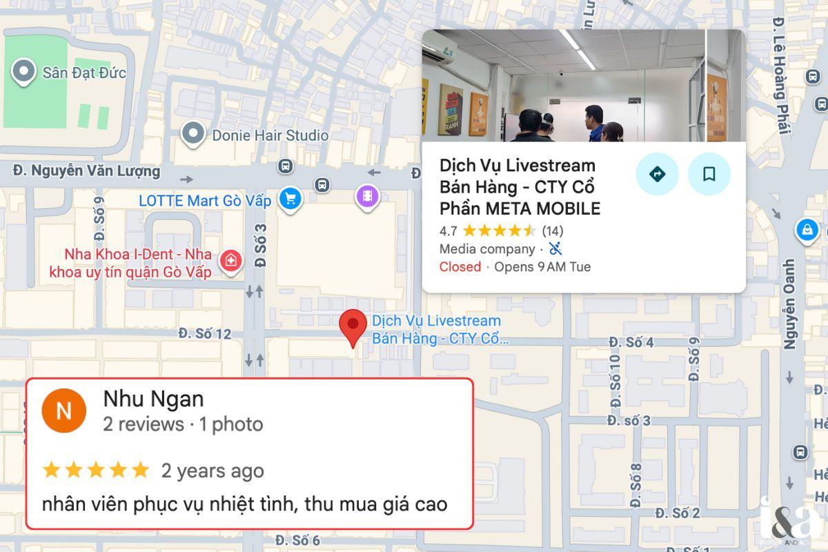 Ảnh vị trí và review về Meta Mobile