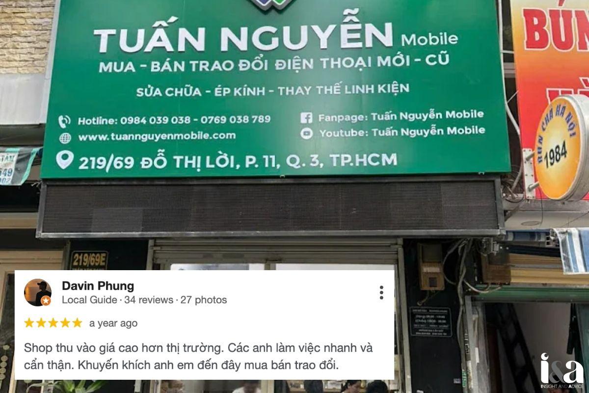 Review của khách hàng về Tuấn Nguyễn Mobile