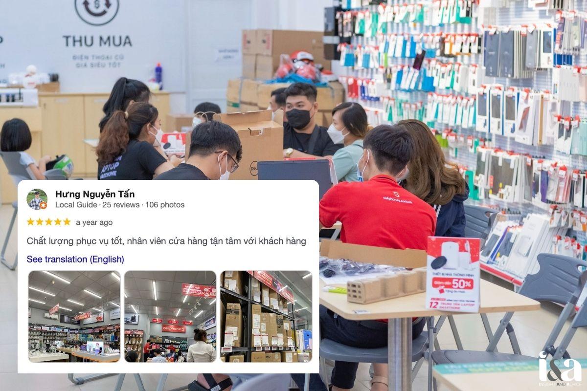 Review của khách hàng về CellphoneS