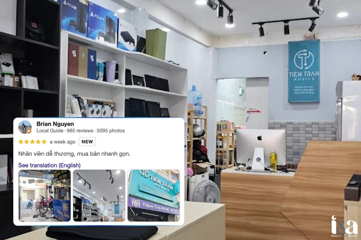 Review của khách hàng về Tiến Trần Mobile