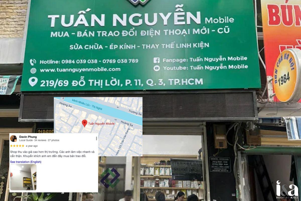 Mặt tiền shop Tuấn Nguyễn Mobile